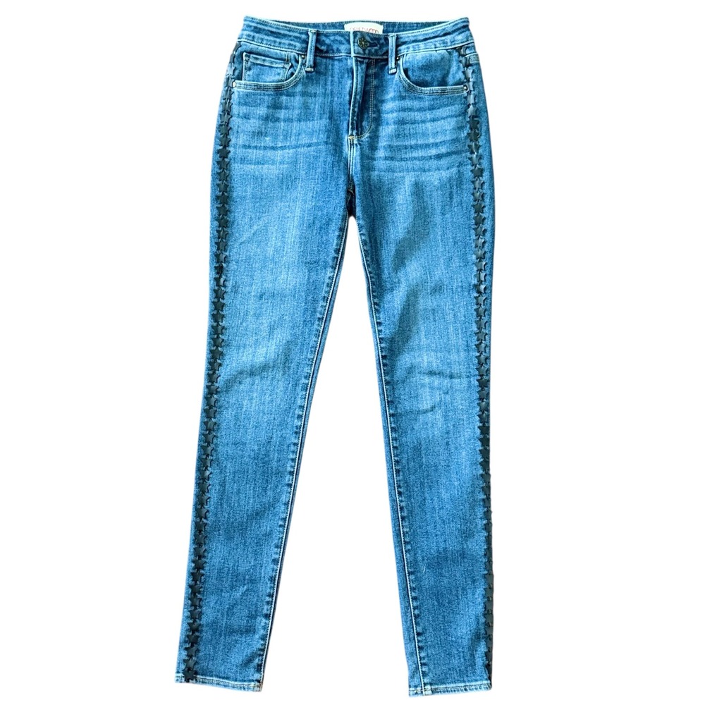 Driftwood Jackie Star Embellished High Rise Skinny Jeans Women Size 25 Denim